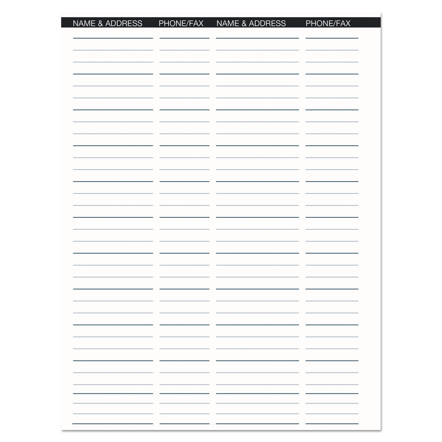 Regular - Monthly - 24 Month - January 2026 to December 2027 - Blue Sheet - Wire Bound - Black Cover - International Holiday, Reference Calendar - 1 Each