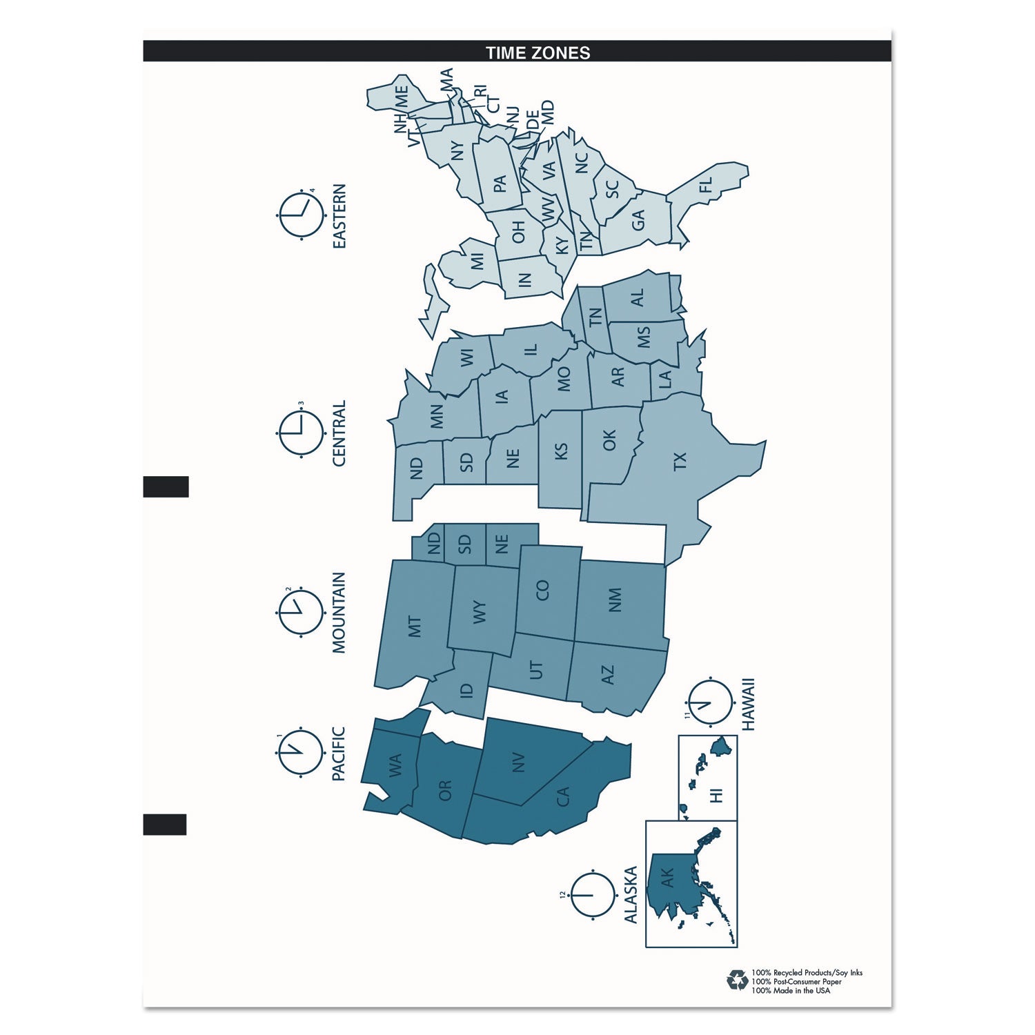 Regular - Monthly - 24 Month - January 2026 to December 2027 - Blue Sheet - Wire Bound - Black Cover - International Holiday, Reference Calendar - 1 Each