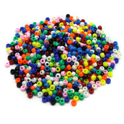 Pony Beads, Assorted Bright Hues, 6 mm x 9 mm, 1000 Pieces