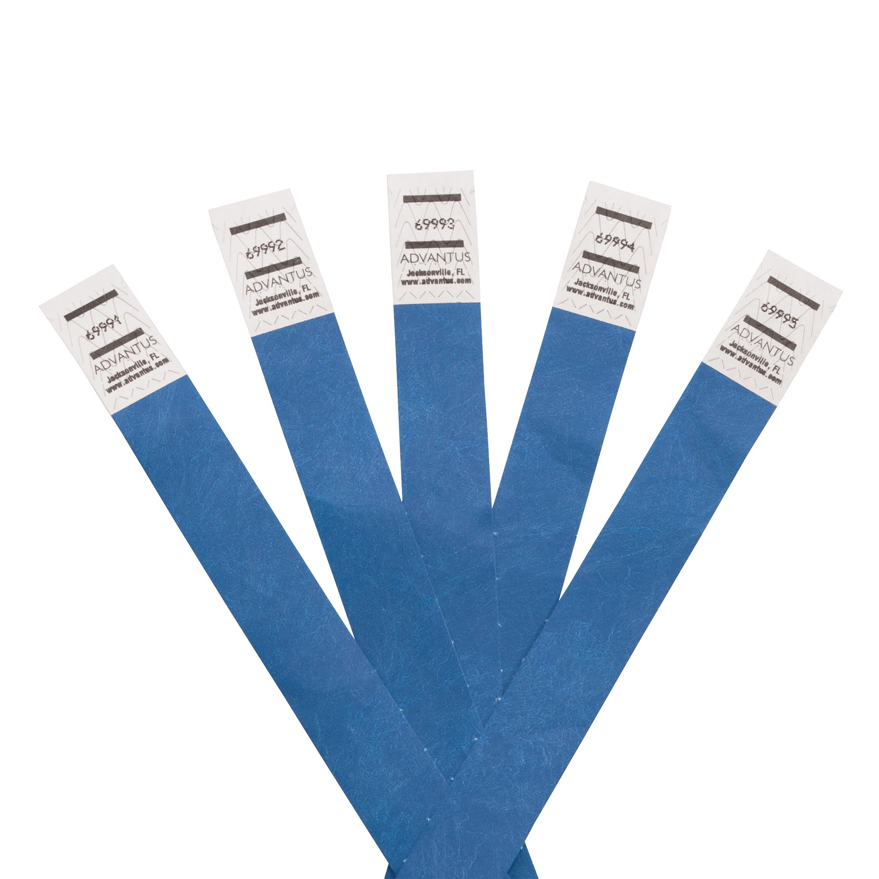 Tyvek® Wristbands Blue, Pack of 500