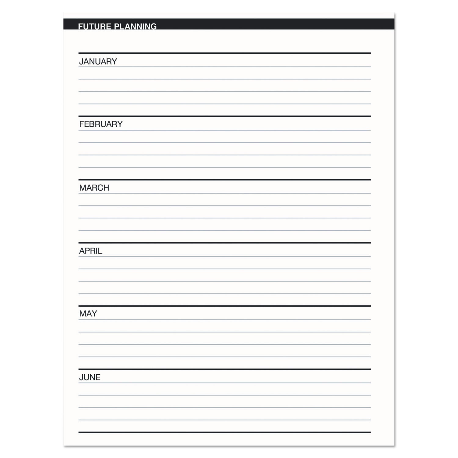 Regular - Monthly - 24 Month - January 2026 to December 2027 - Blue Sheet - Wire Bound - Black Cover - International Holiday, Reference Calendar - 1 Each