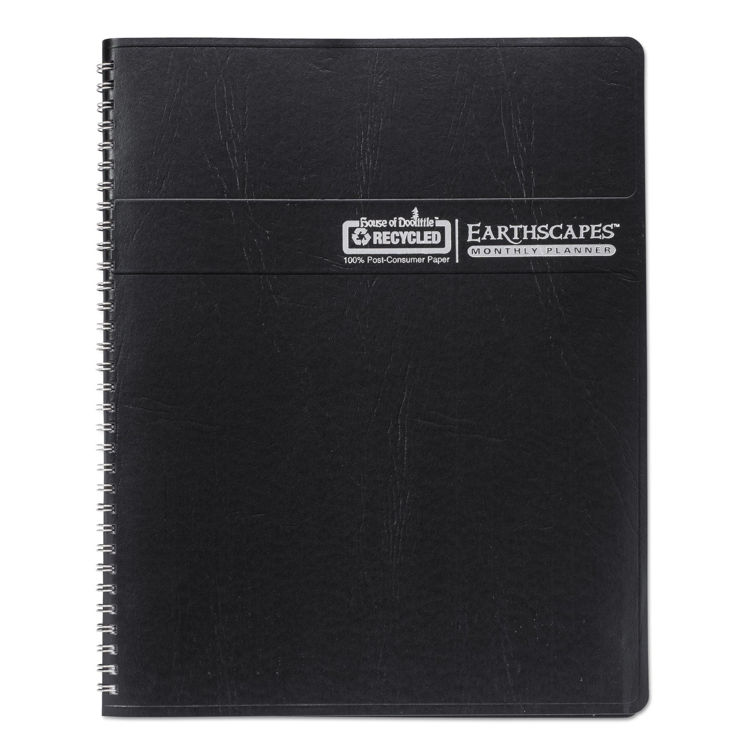 Julian Dates - Monthly - 14 Month - December 2024 to January 2026 - 1 Month Double Page Layout - 8 1/2" x 11" Sheet Size - 2.13" x 1.88" Block - Wire Bound - Black - Simulated Leather - 1 Each