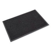 Floor - 68" Length x 45" Width x 0.375" Thickness - Rectangular - Rubber, Polypropylene - Charcoal - 1 Each
