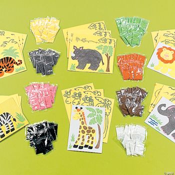 Super Safari Sand Art Set - 24 Pieces