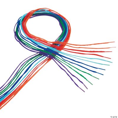 Totally Terrific Tipped Yarn Laces - 72 Pieces