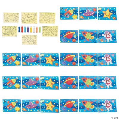 Awesome Outer Space! Sand Art - 24 Pieces