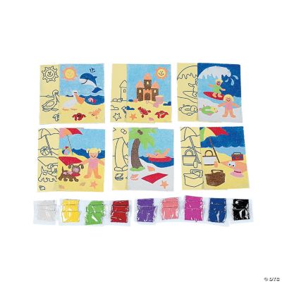 A Day At The Beach! Sand Art - 24 Pieces