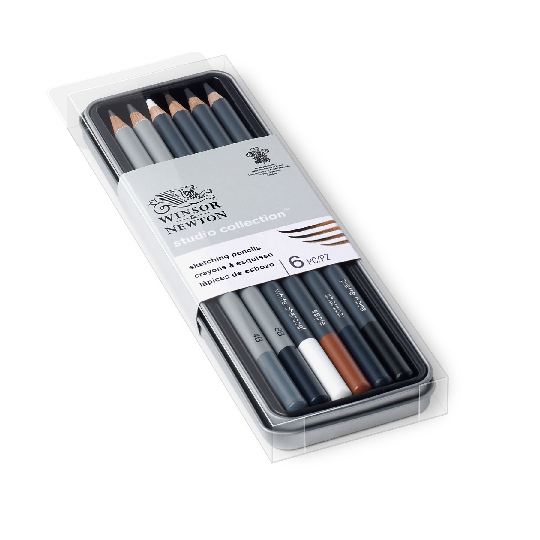 WN Studio Collection Sketching Pencil Tin - 6pc