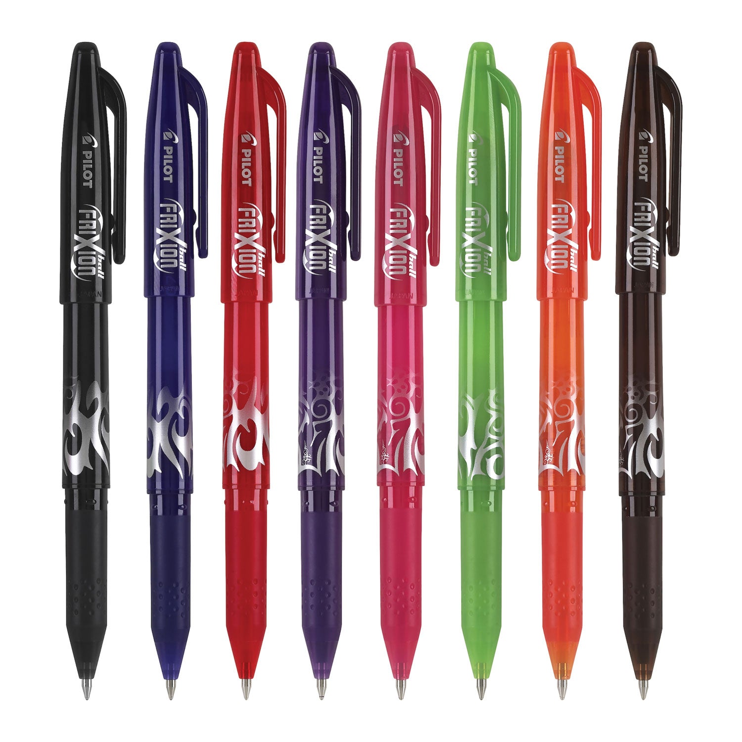 FriXion Gel Pens - 0.7 mm Fine Pen Point - Erasable - Assorted Ink - Gel-based - Document, Writing - 8 / Pack