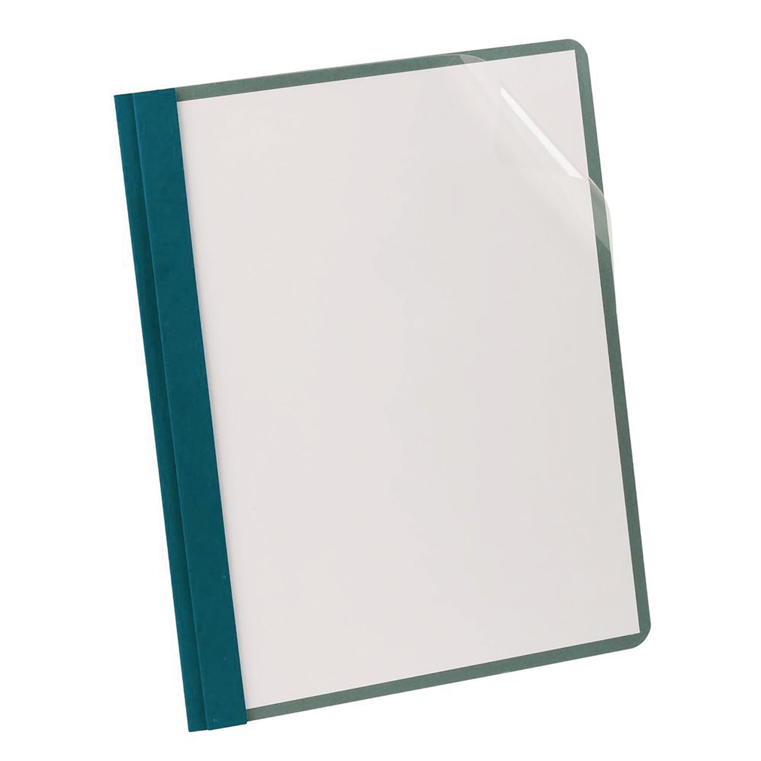 8 1/2" x 11" - 100 Sheets Capacity - 3 x Double Tang Fastener(s) - Blue - Clear Front, Sturdy, Acid-free - 100% Recycled - 25 / Box