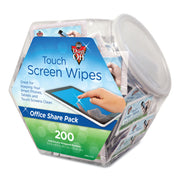 For Display Screen, PDA, GPS Navigation System - Anti-static, Alcohol-free - White - 200/Pack - 1 Each