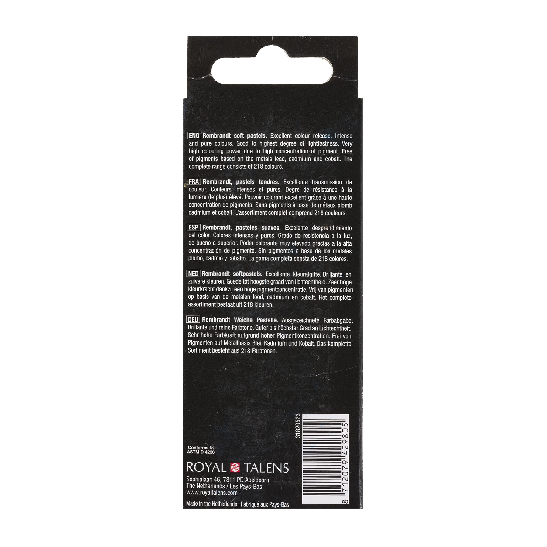 Soft Pastels Micro Sets, 5 Half Sticks, Deep Blues