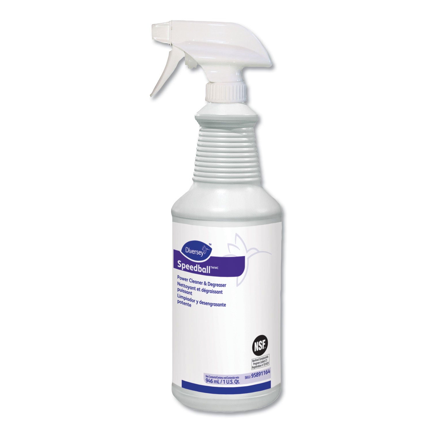 For Commercial, Industry - Ready-To-Use - Spray - 32 fl oz (1 quart) - Citrus Scent - Butyl-free, Heavy Duty, Residue-free, Low Odor, Phosphorous-free - Purple - 12 / Carton