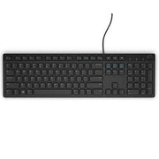 Dell - KB216-BK-US Multimedia Keyboard - Wired - USB - Black