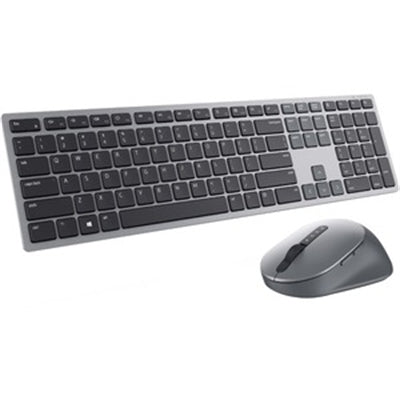 Dell Pro Plus Keyboard and Mouse KM7321W 2.4GHz Wireless Bluetooth Programmable Titan Gray
