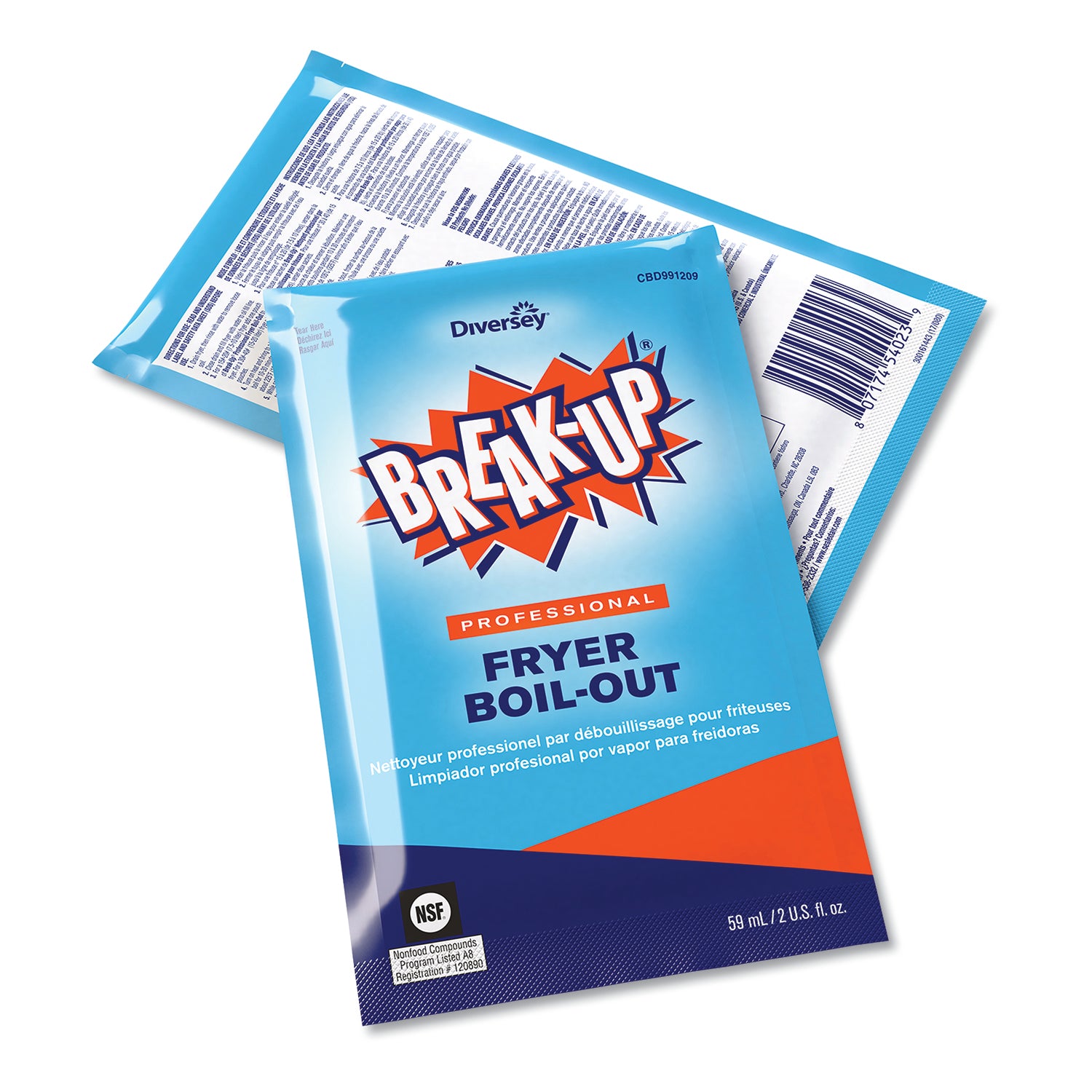 Ready-To-Use - 2 fl oz (0.1 quart) - Kosher, Non-corrosive, Phosphate-free - Blue - 36 / Carton