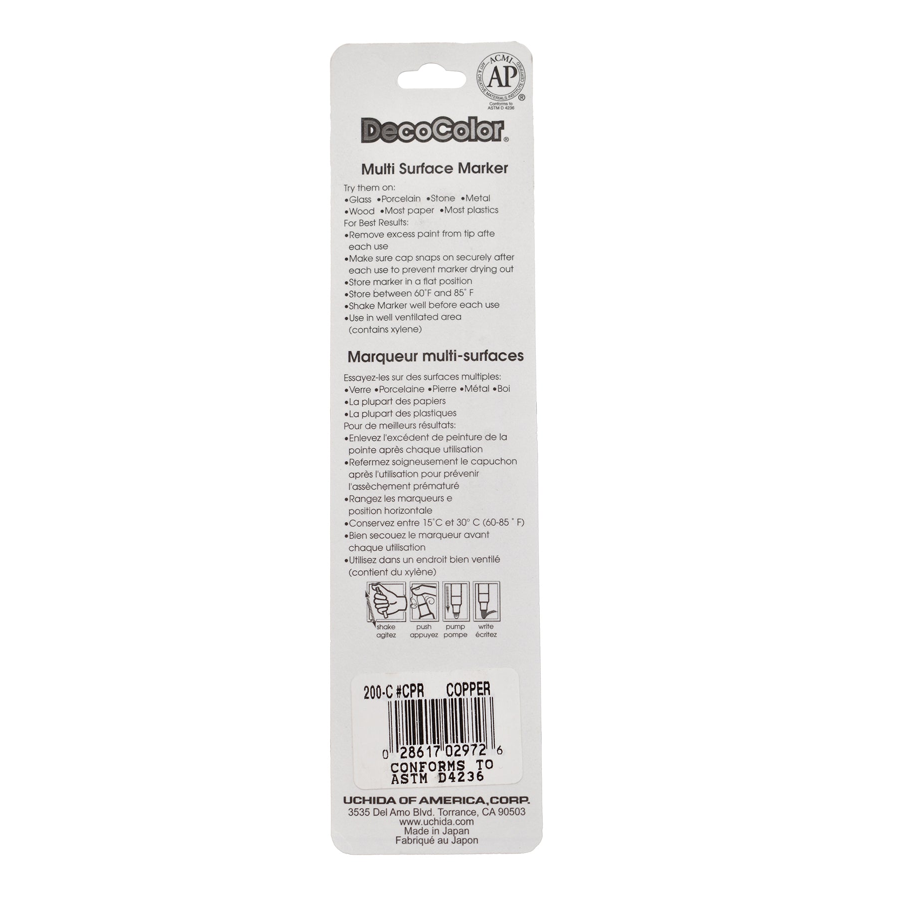DecoColor® Paint Marker, Fine, 200-S, Copper
