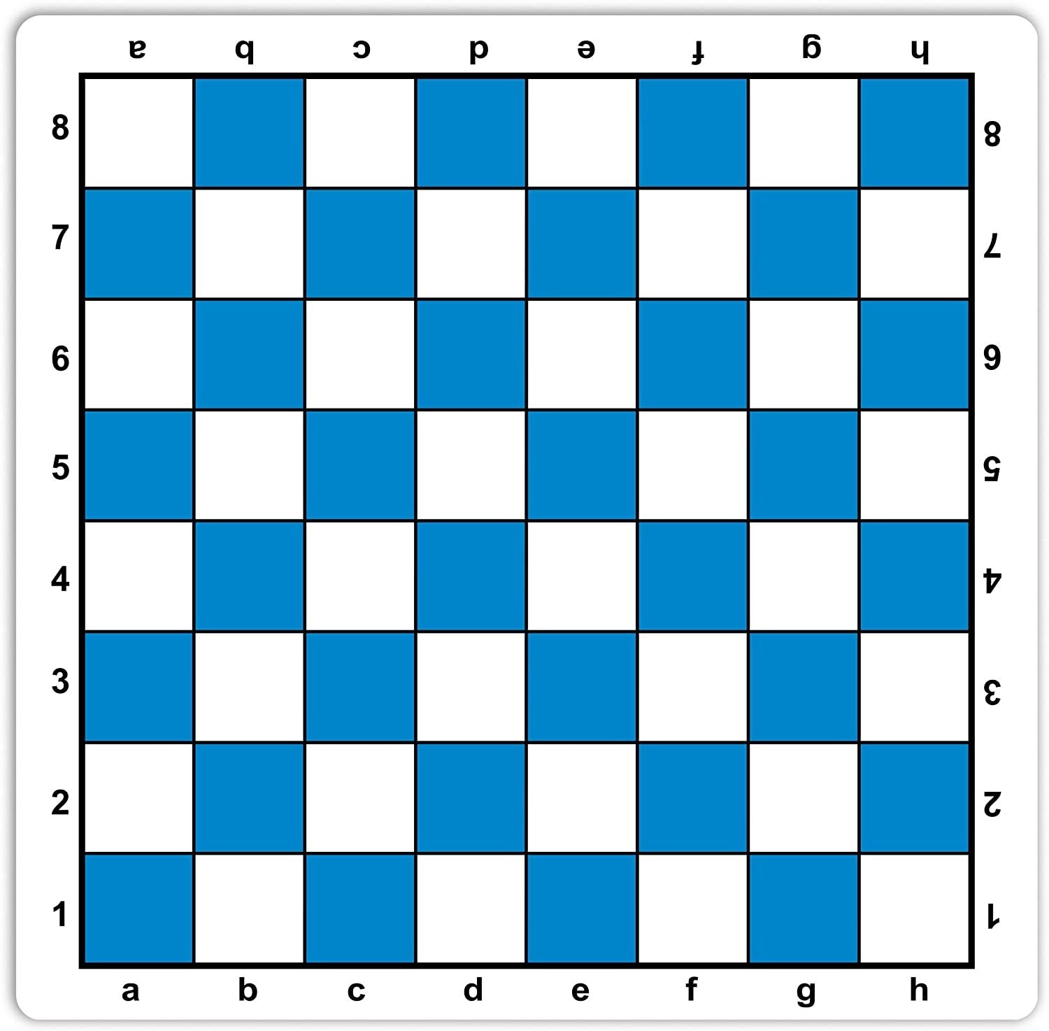 ROLL-UP Mousepad with algebraic notation in BLUE