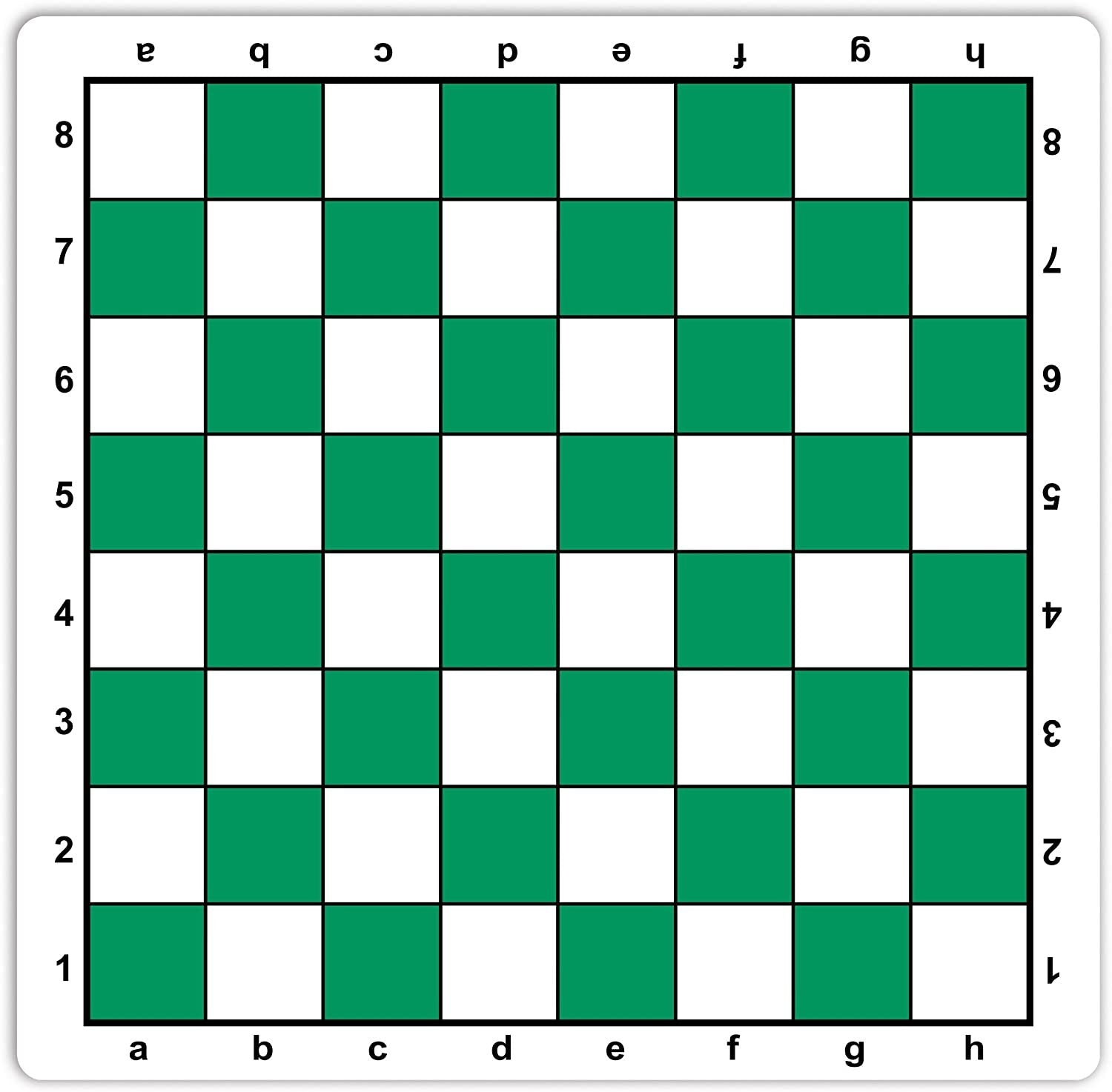 ROLL-UP Mousepad with algebraic notation in GREEN