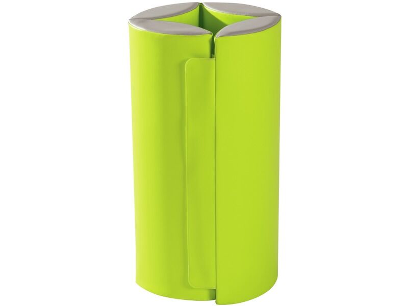 Anti-Shock Mobile Partition - Light Green/Ivory, 31.5"H x 23.6"W x 3.1"Th