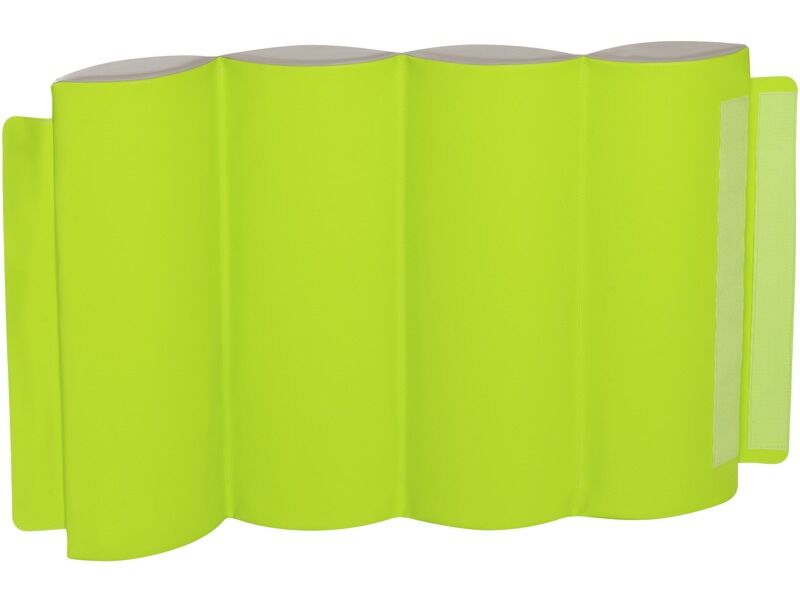 Anti-Shock Mobile Partition - Light Green/Ivory, 31.5"H x 23.6"W x 3.1"Th