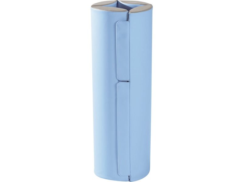 Anti-Shock Mobile Partition - Light Blue/Ivory, 31.5"H x 35.4"W x 3.1"Th