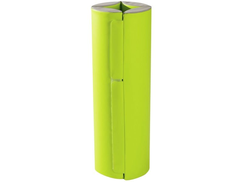 Anti-Shock Mobile Partition - Light Green/Ivory, 31.5"H x 35.4"W x 3.1"Th