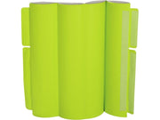 Anti-Shock Mobile Partition - Light Green/Ivory, 31.5"H x 35.4"W x 3.1"Th