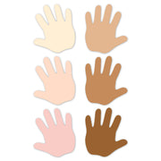 Multicultural Hands 6" Designer Cut-Outs, Pack of 36
