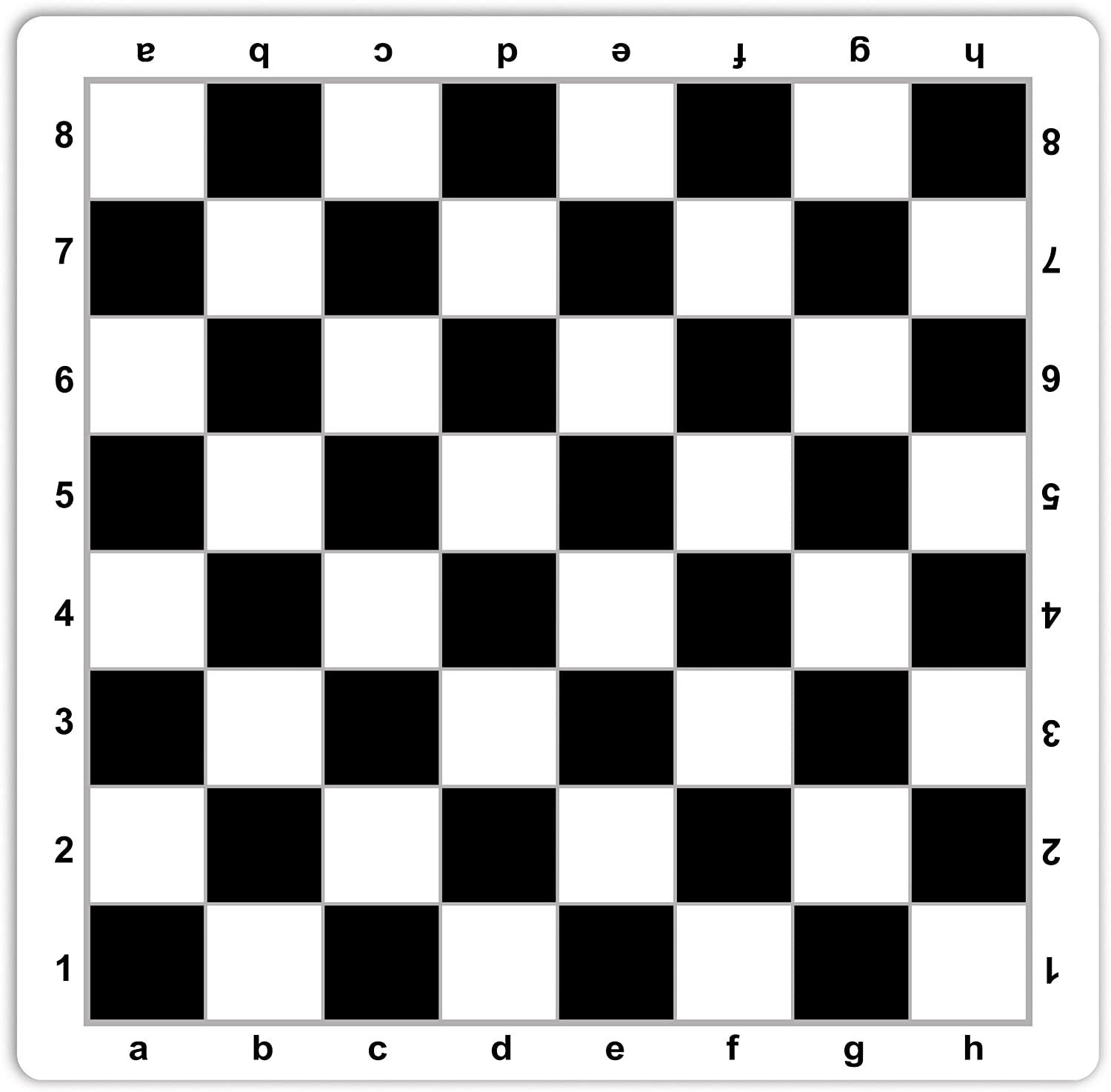 ROLL-UP Mousepad with algebraic notation in BLACK