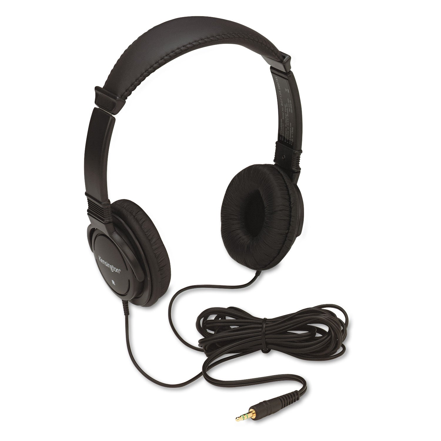 Kensington Hi-Fi Headphones - Stereo - Mini-phone (3.5mm) - Wired - 32 Ohm - 20 Hz to 20 Hz - Gold Plated Connector - Over-the-head - Binaural - Circumaural - 9 ft Cable - Black - 1