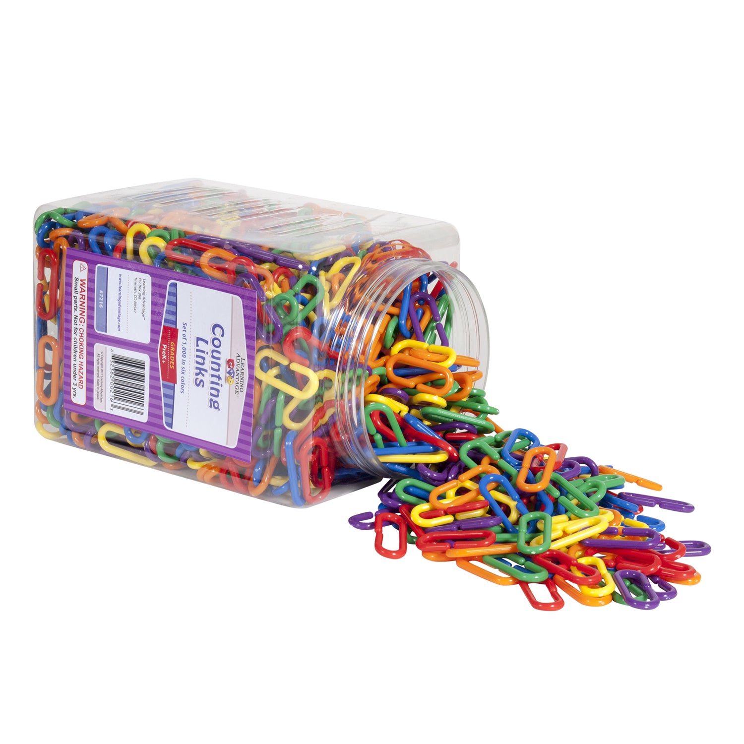 Six-Color Counting Links - Set of 1,000