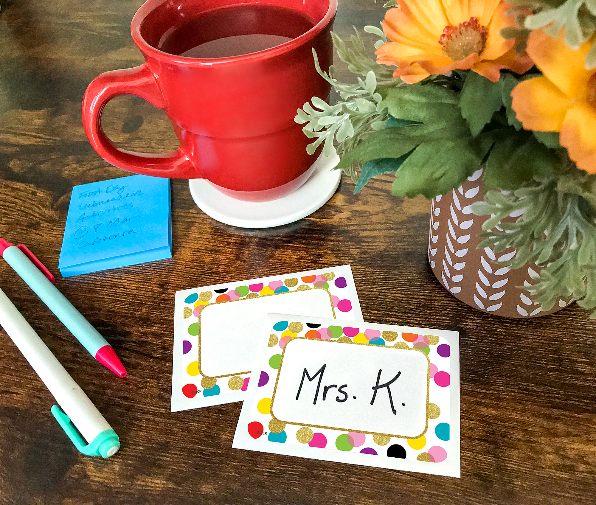 Confetti Name Tags/Labels