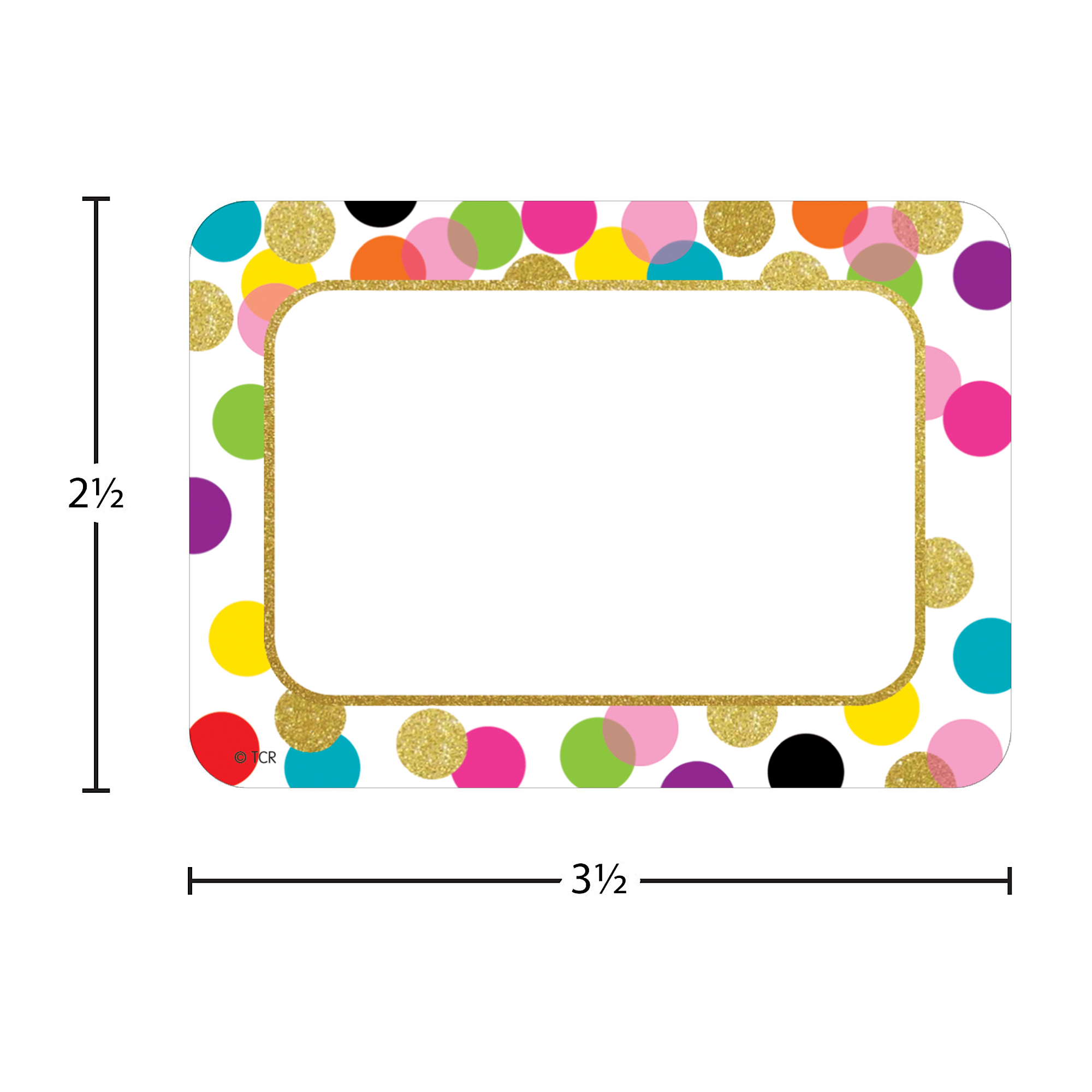 Confetti Name Tags/Labels