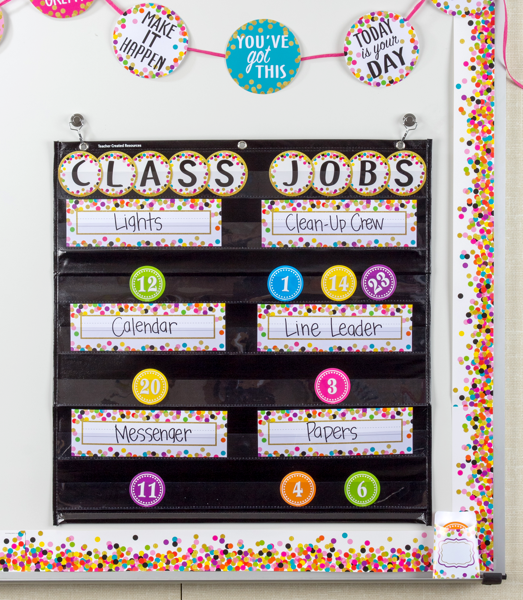 Confetti Flat Name Plates