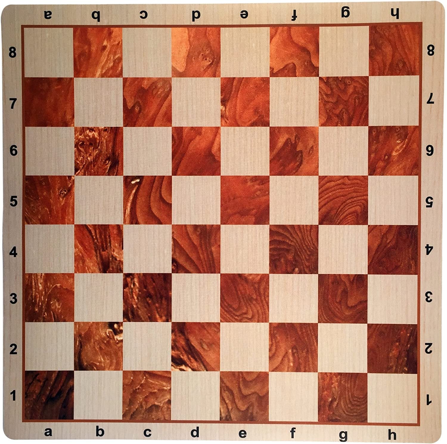 ROLL-UP Mousepad with algebraic notation in WALNUT WOOD GRAIN