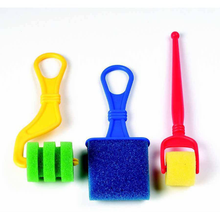 Chenille Kraft Foam Paint Roller Assortment, Assorted Size, Multiple Color, Pack of 18