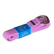 YOGA STRAPS 10ft Lilac (100% cotton with sturdy metal D-ring)