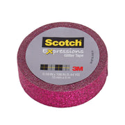 Expressions Glitter Tape, .59" x 196", Hot Pink