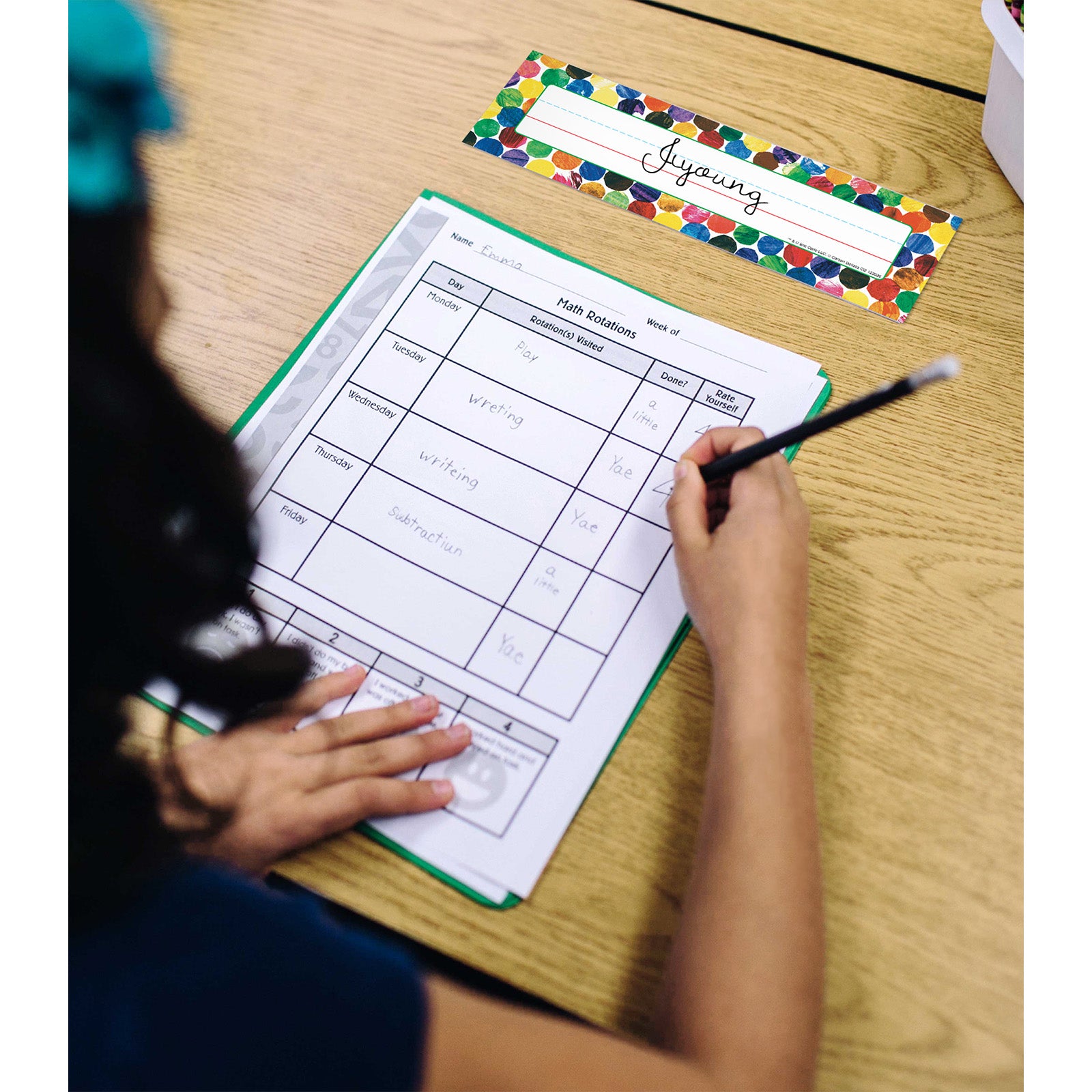 Eric Carle Dots Desk Nameplates, Pack of 36