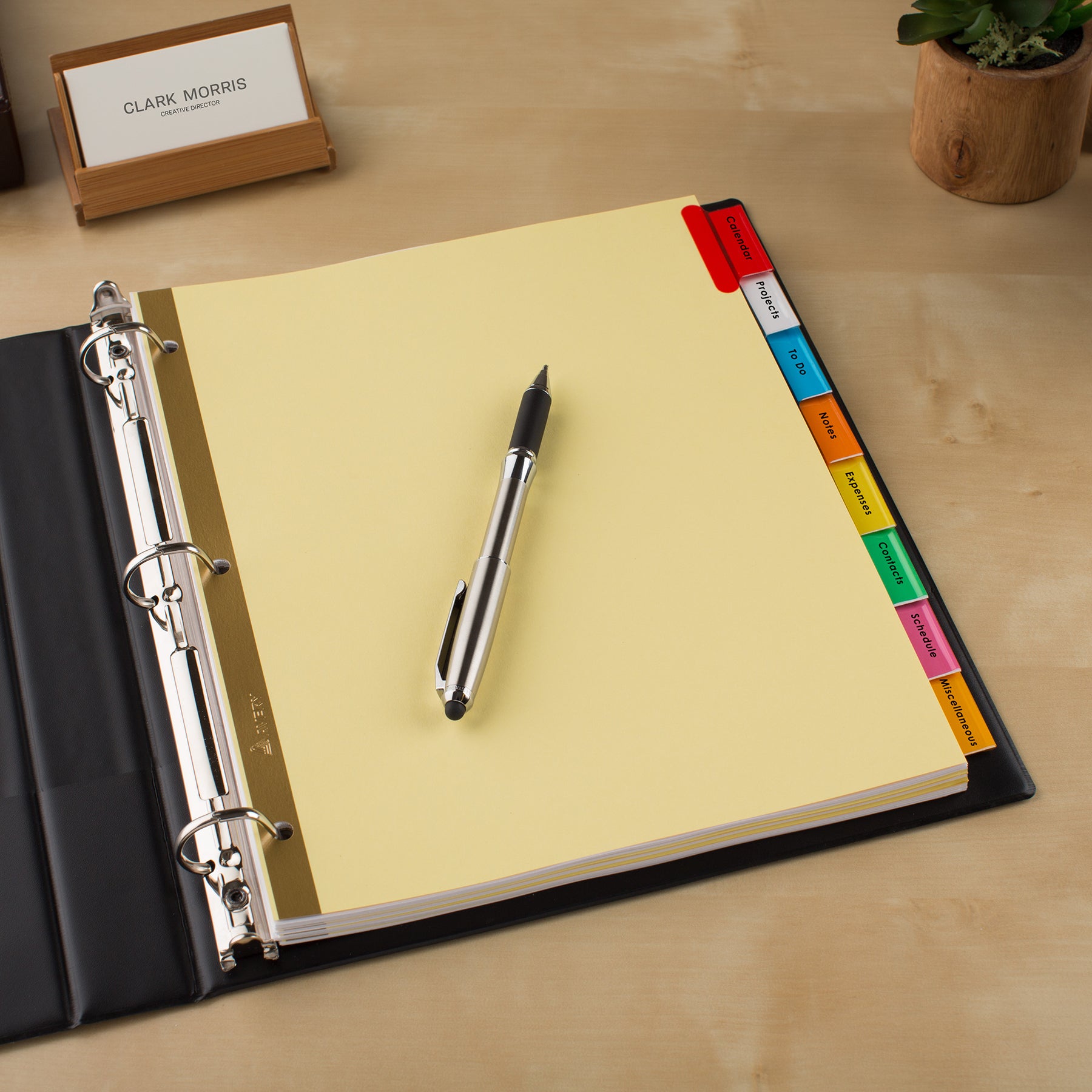 Big Tab™ Insertable Dividers, Buff Paper, 8-Tab Set, Multicolor