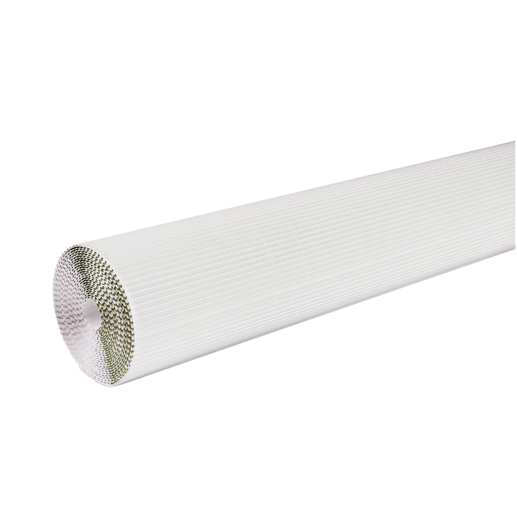 Corrugated Paper, White, 48" x 25', 1 Roll