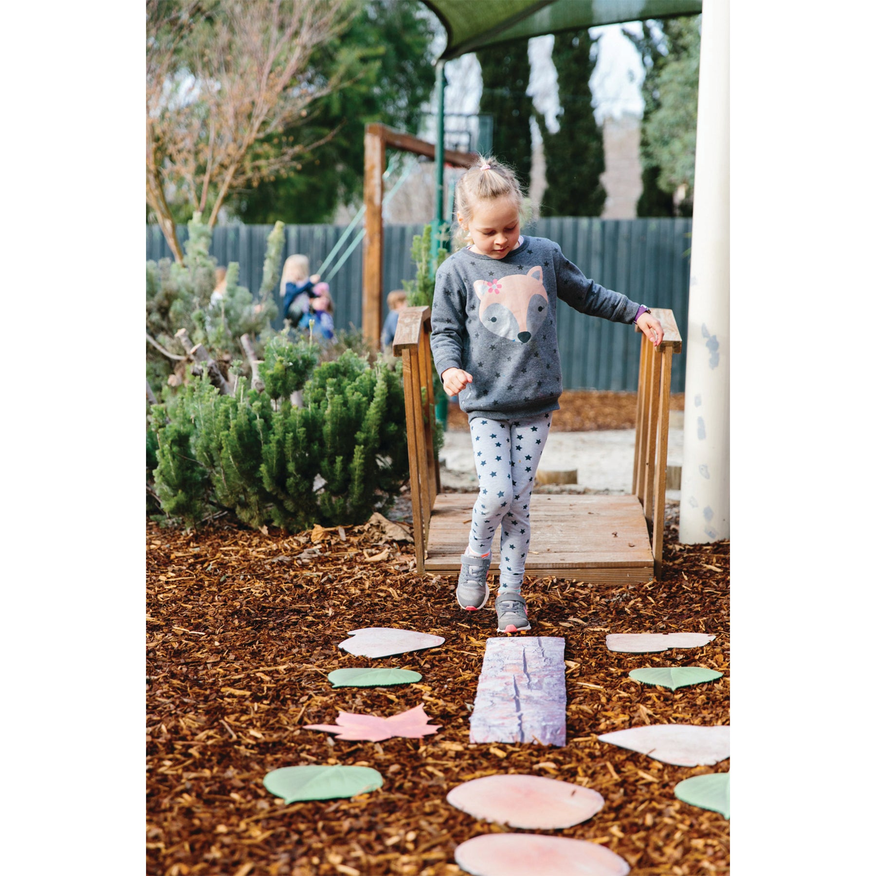 Nature's Footsteps - Set of 15 Nature-Inspired Rubber Mats - Ages 3+