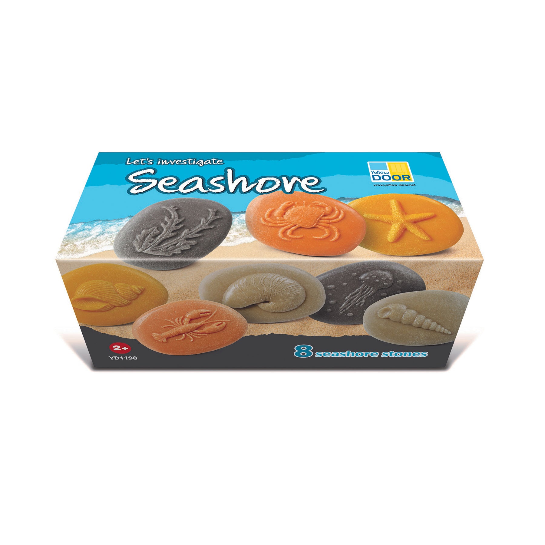 Let's Investigate – Seashore, Set of 8 Stone Figures
