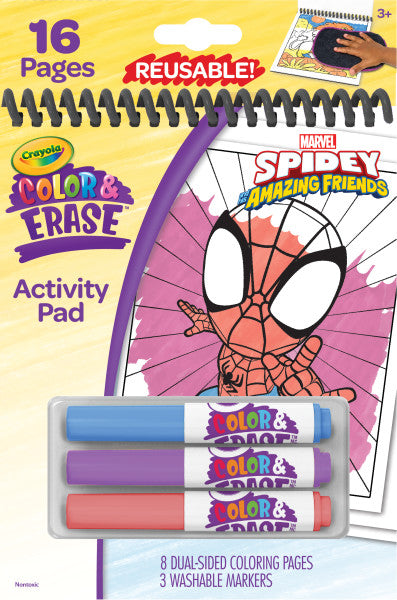 Color & Erase Reusable Activity Pad, Spidey