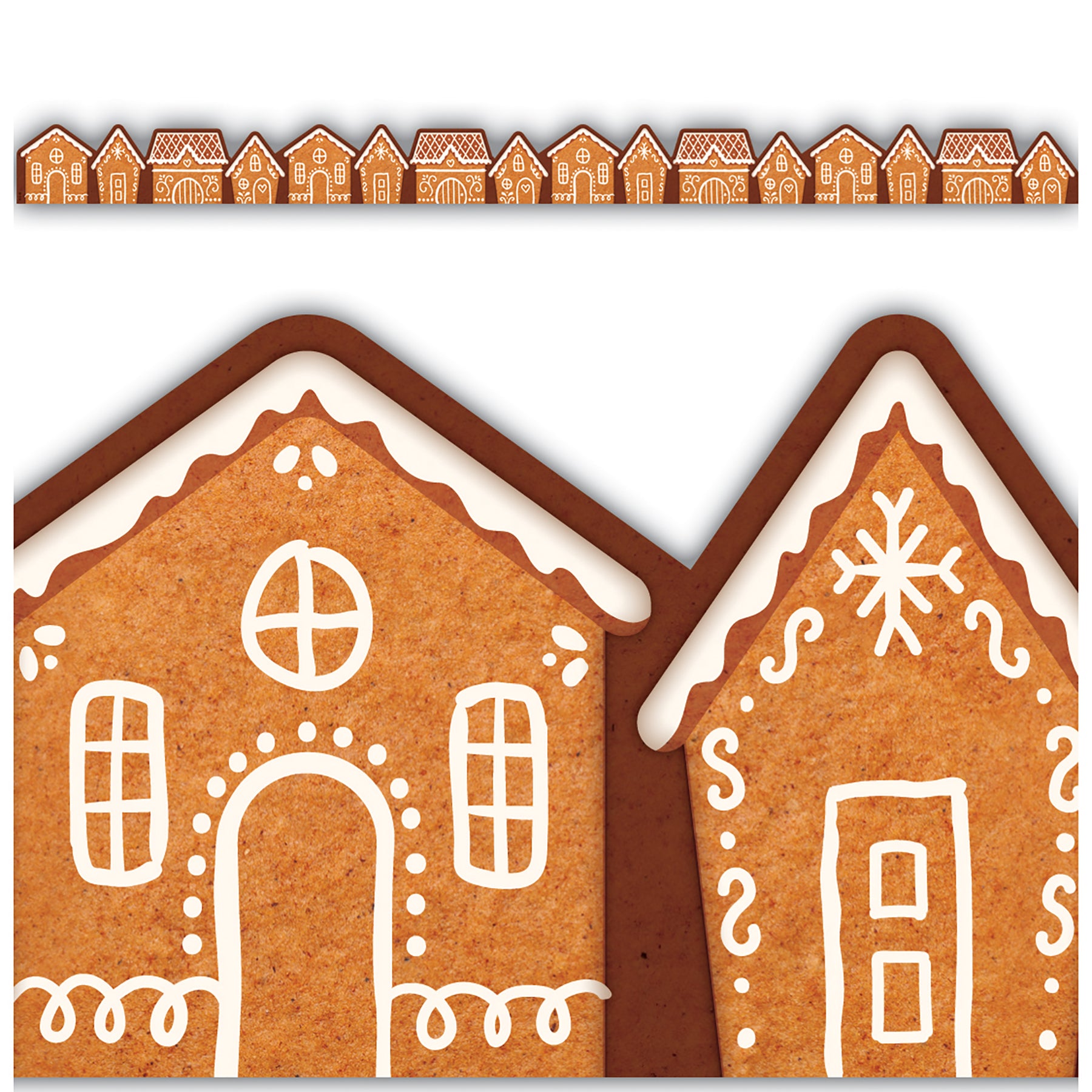 Gingerbread Houses Die-Cut Border Trim, 35 Feet