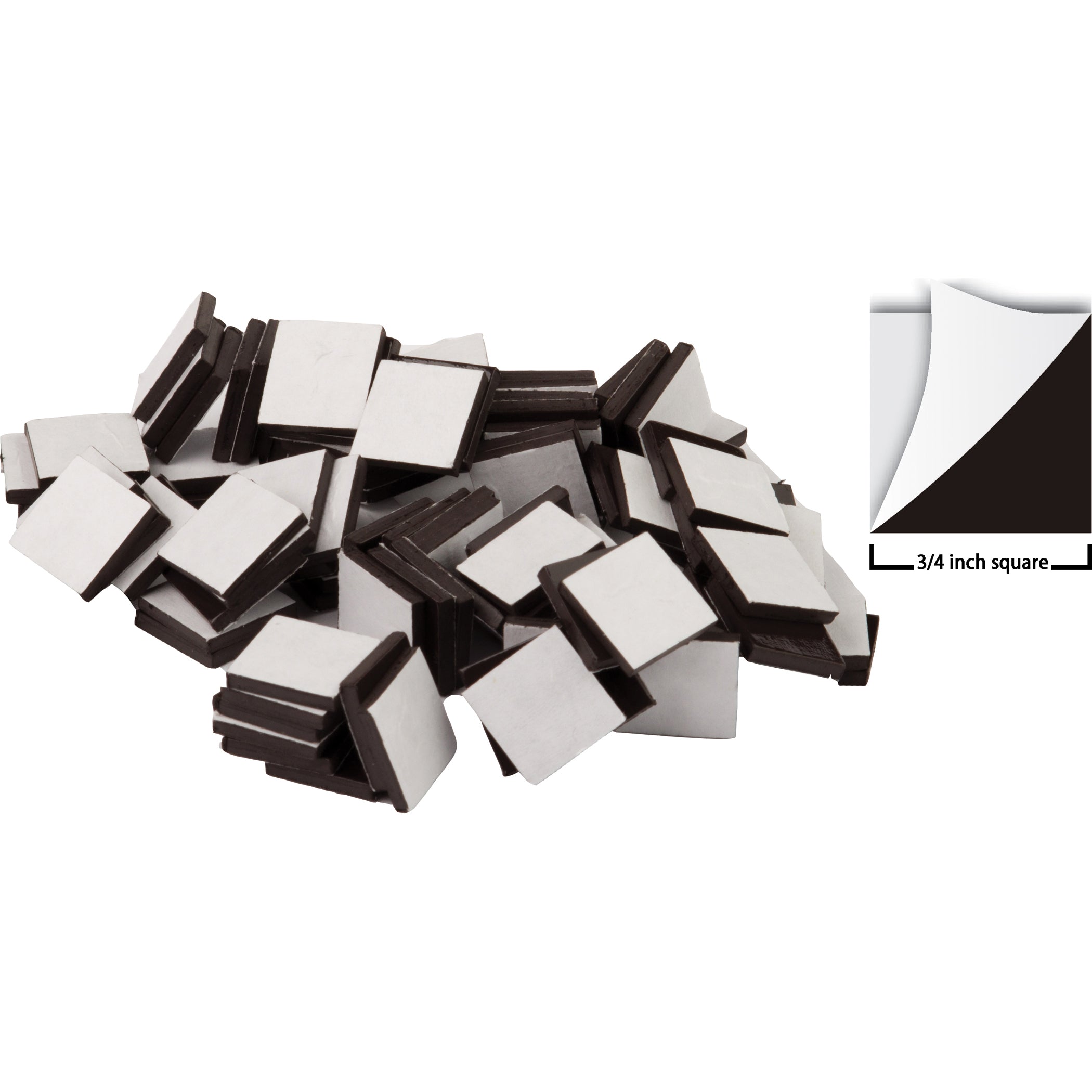 Adhesive Magnetic Squares (3/4" sq)