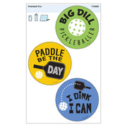Pickleball Pun Vinyl Stickers, Pack of 3