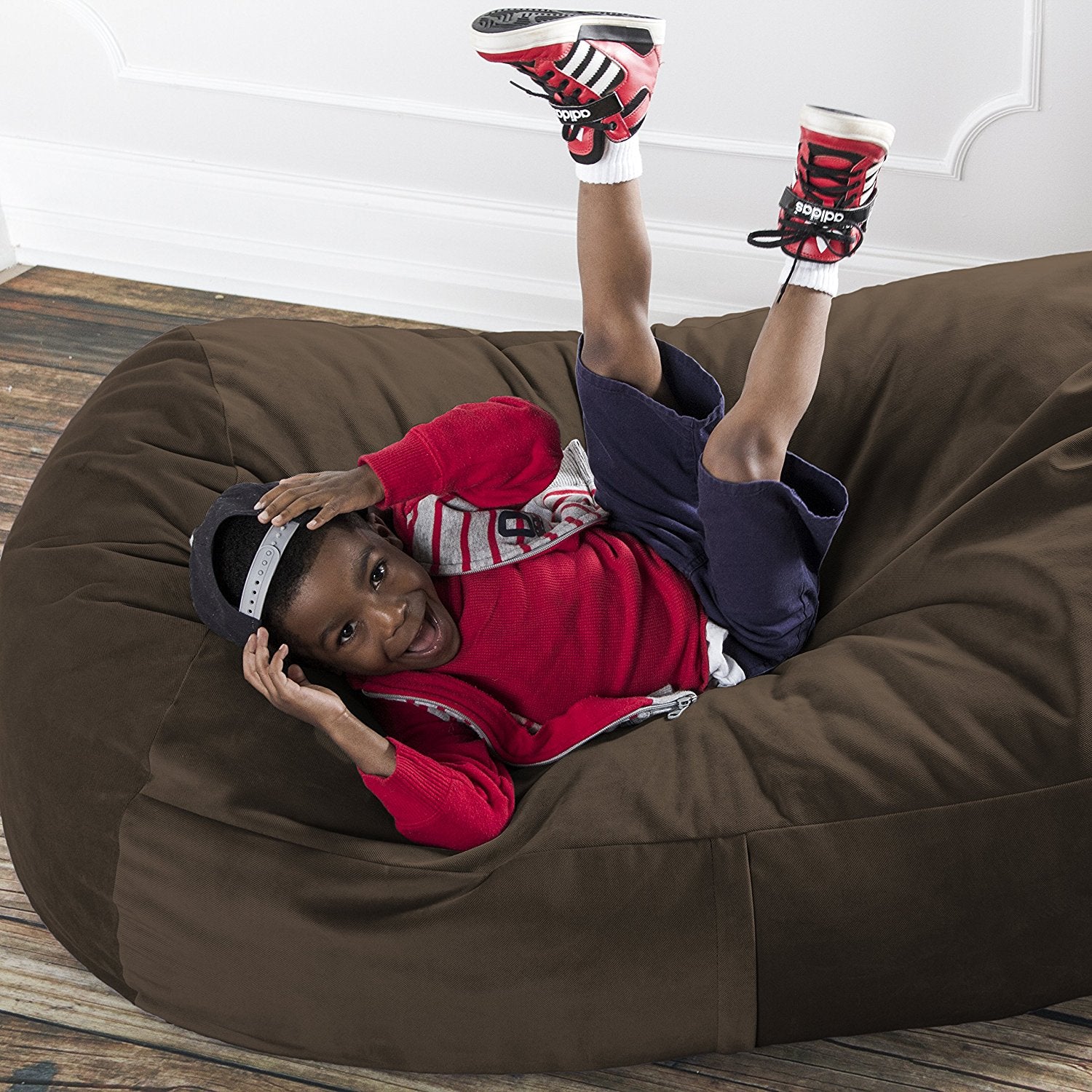 Jaxx Sofa Saxx 4-foot Bean Bag Lounger, Chocolate
