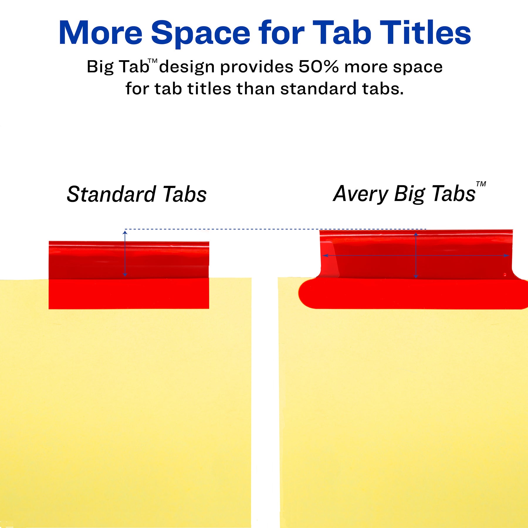 Big Tab™ Insertable Dividers, Buff Paper, 8-Tab Set, Multicolor